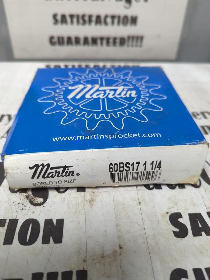MARTIN,60BS17,1-1/4 INCH BORED TO SIZE 17 TEETH SPROCKET NOS