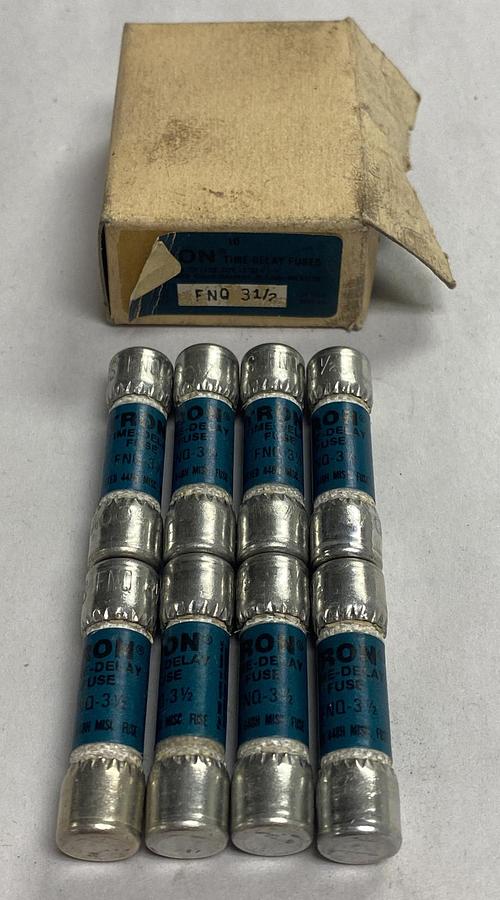Cooper Bussmann,FNQ-3-1/2,Tron Fuse Lot Of 8 NOS