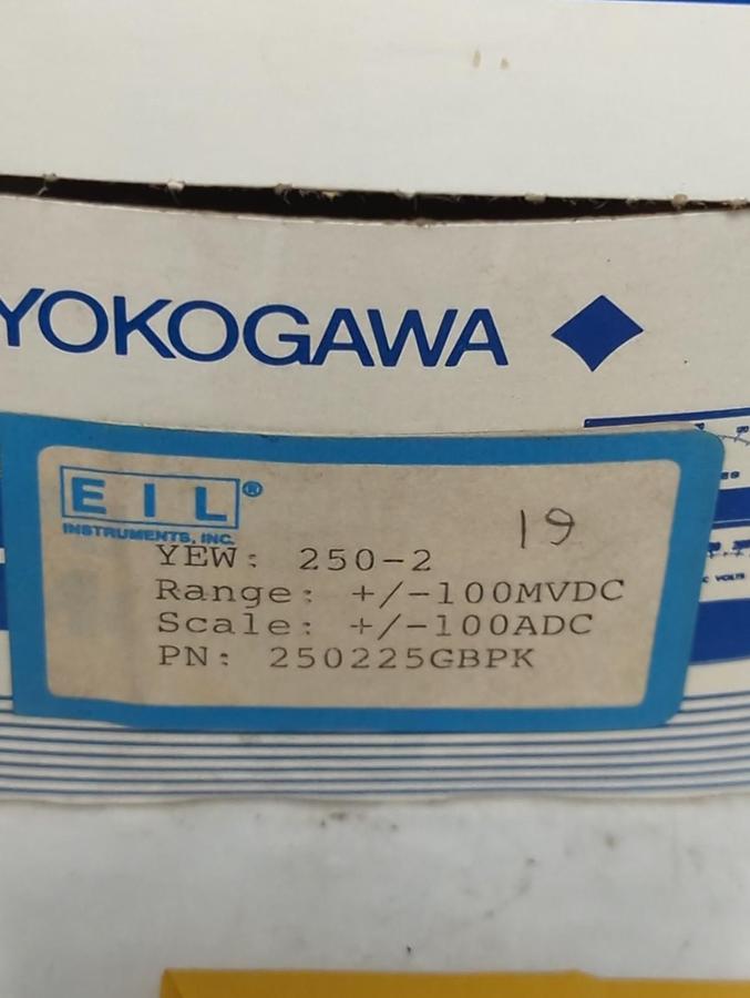 YOKOGAWA,250225GBPK,PANEL METER +/-100MVDC NOS