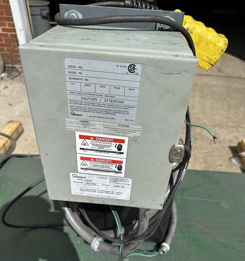 Used Pentalift Dual 2' x 10' Scissor Lift Tables 5000 LB Each