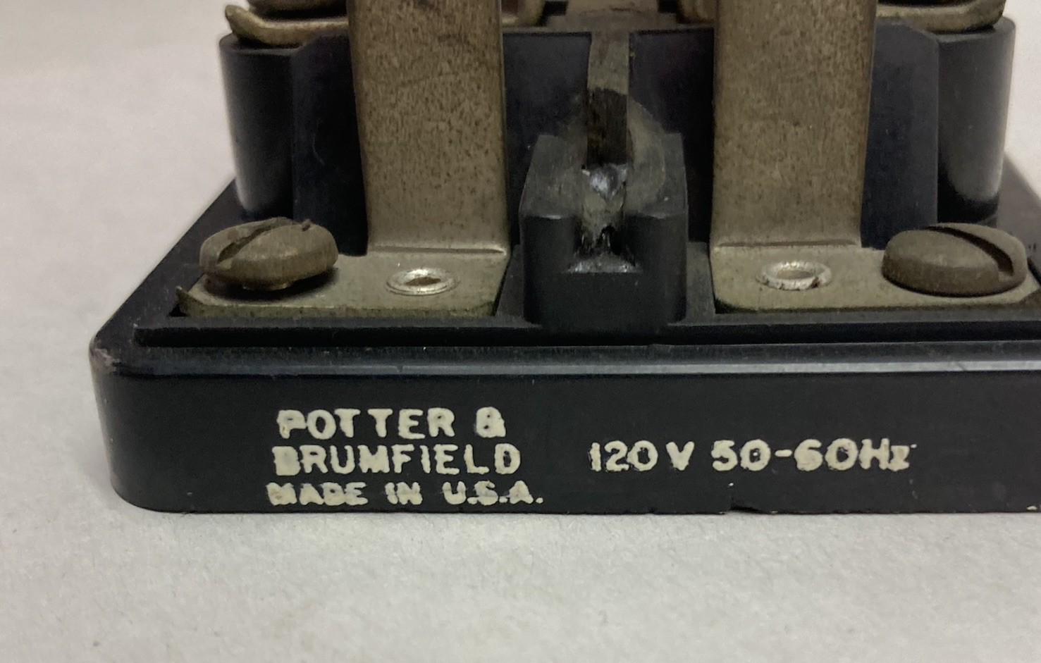 Used Potter & Brumfield,PR11AY,1-Phase Open Type Relay 120/240V 1HP 25A