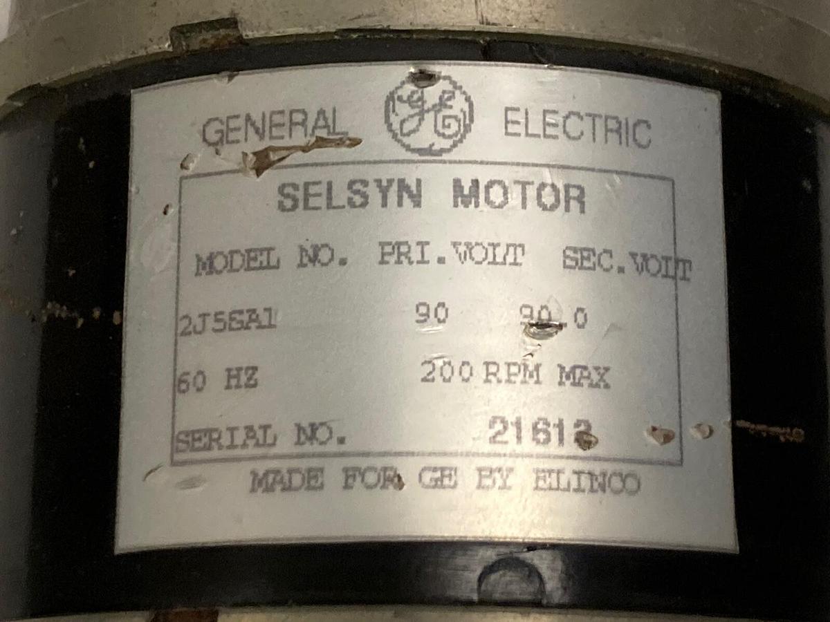 Used General Electric,2J5SA1,Selsyn Motor 200RPM 60 HZ