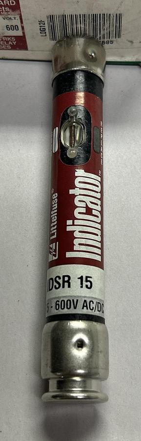LITTELFUSE,IDSR-15,FUSE 15 AMP 600 VAC LOT OF 8 NOS