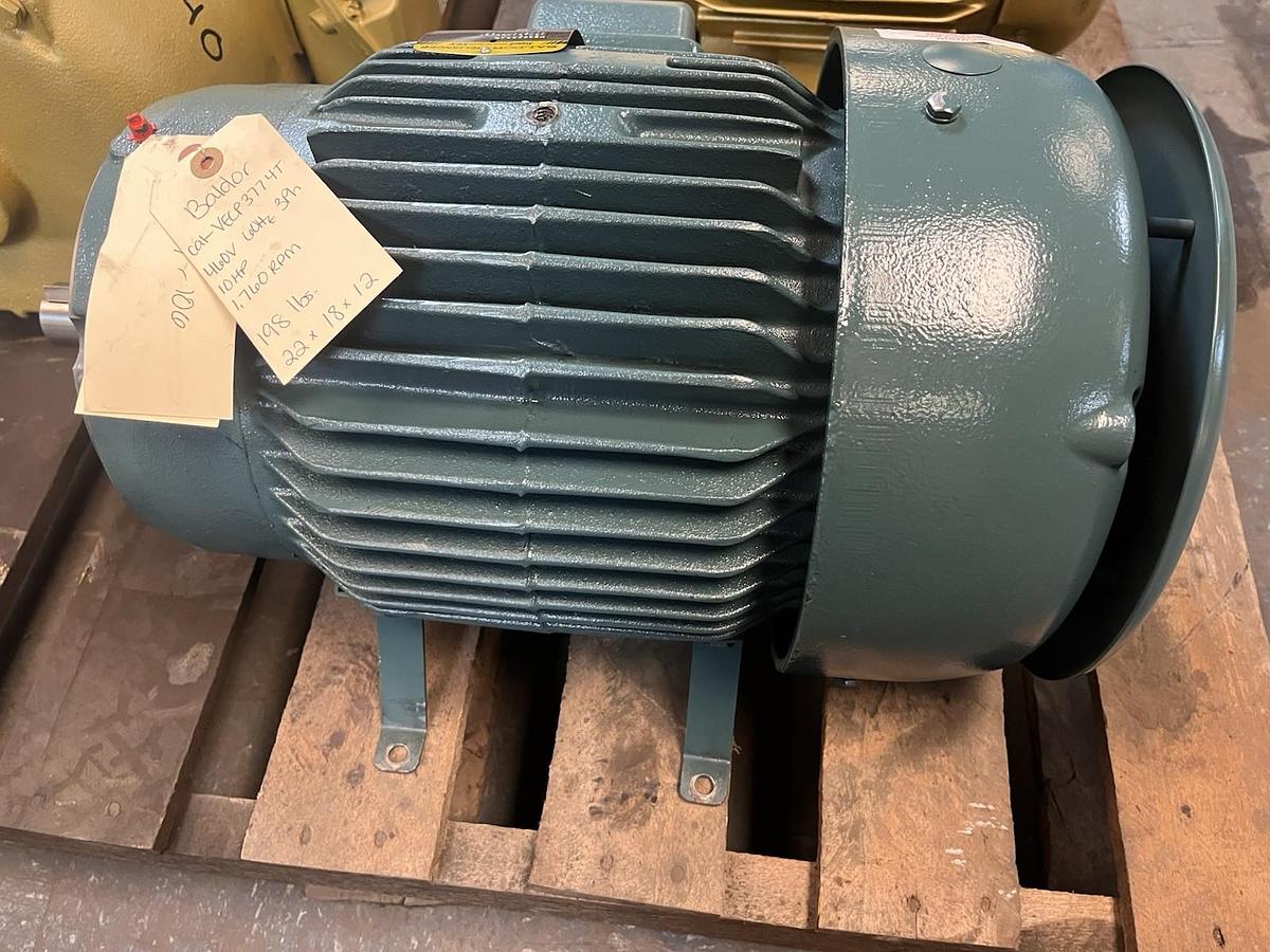 BALDOR,VECP3774T,SUPER E SEVERE DUTY XEX MOTOR 10HP 3PH 1760RPM 215TC
