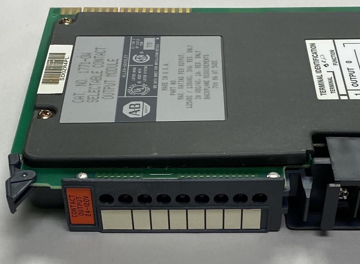 Used ALLEN BRADLEY,1771-OW,SELECTABLE CONTACT OUTPUT MODULE