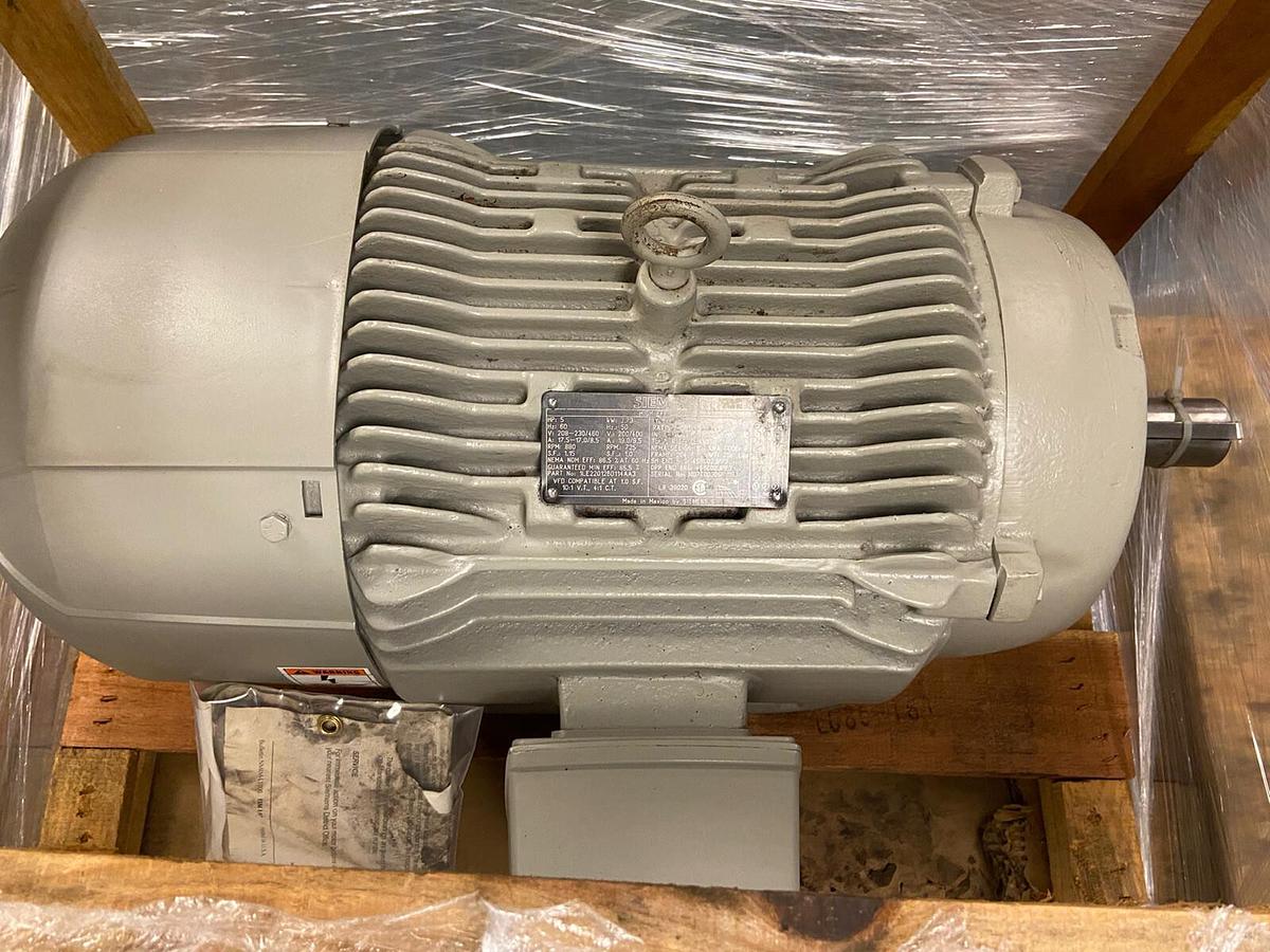 Siemens,1LE22012BD114AA3,5Hp Motor 880RPM 230/460V Frame 254T NOS