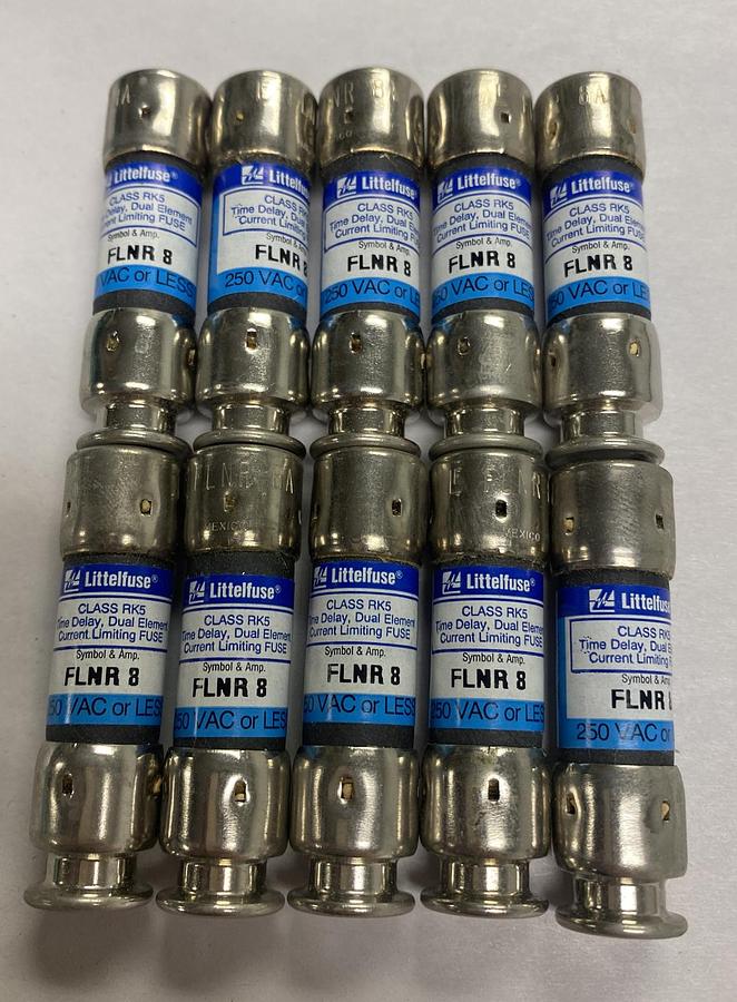 Littelfuse,FLNR8,Fuse Lot Of 10 NOS