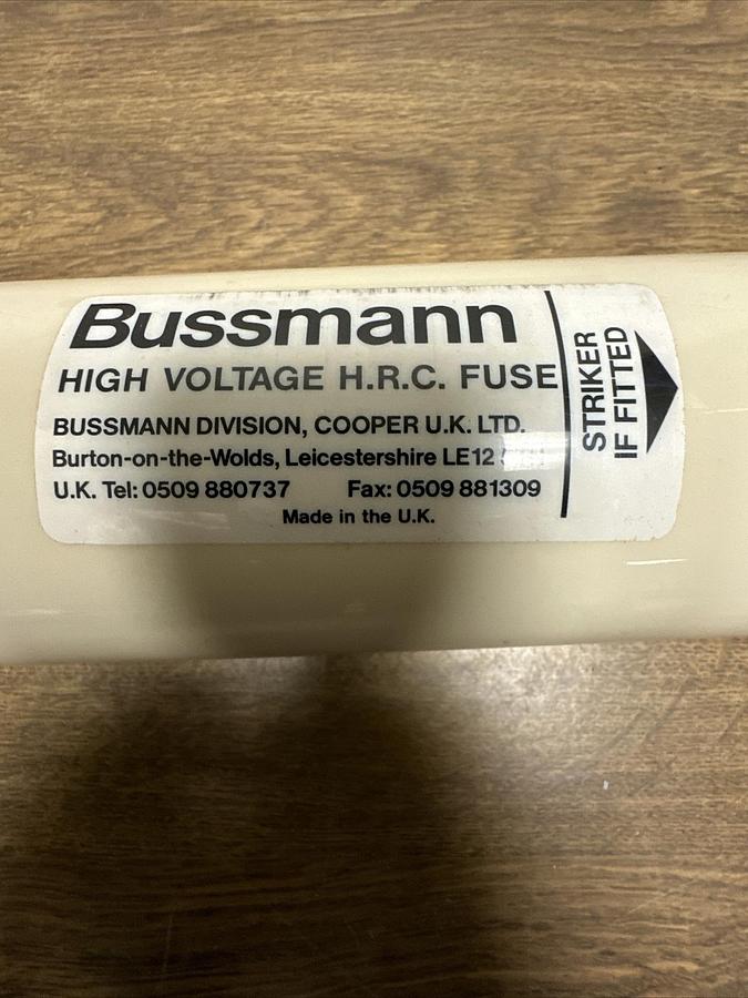 Bussman,17.5SFMSJ63,17.5Kv 63 Amps High Voltage HRC Fuse