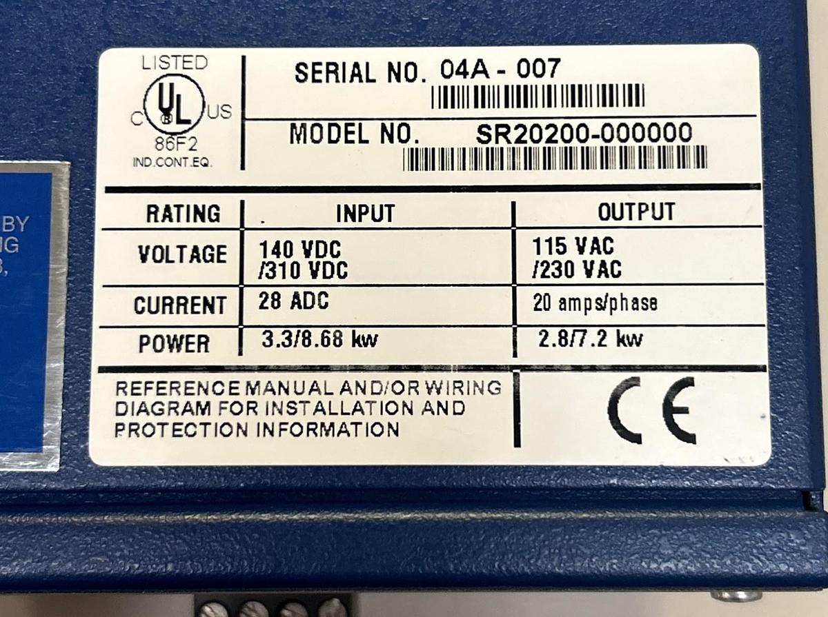 Used KOLLMORGEN SERVOSTAR,SR20200-000000,SERVO AXIS MODULE