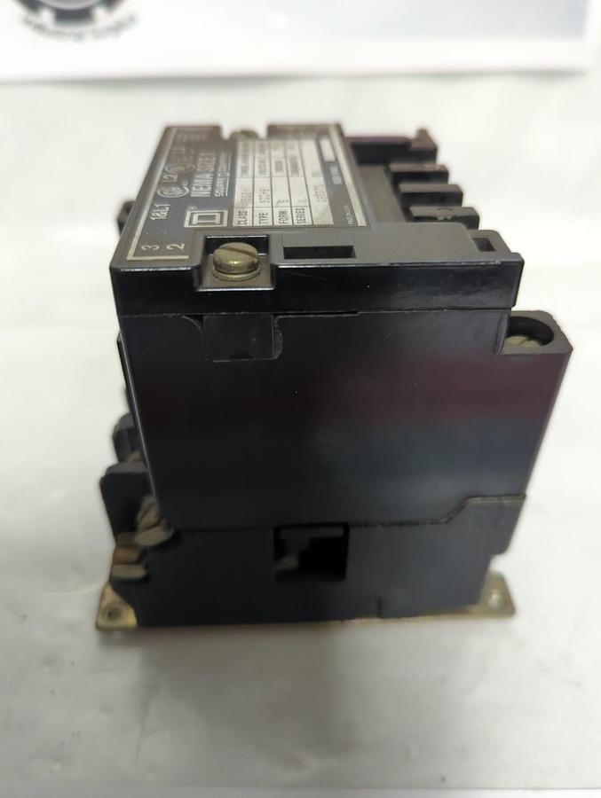 Used SQUARE D,8502-SC0-2,CONTACTOR SIZE 1 PRE-OWNED