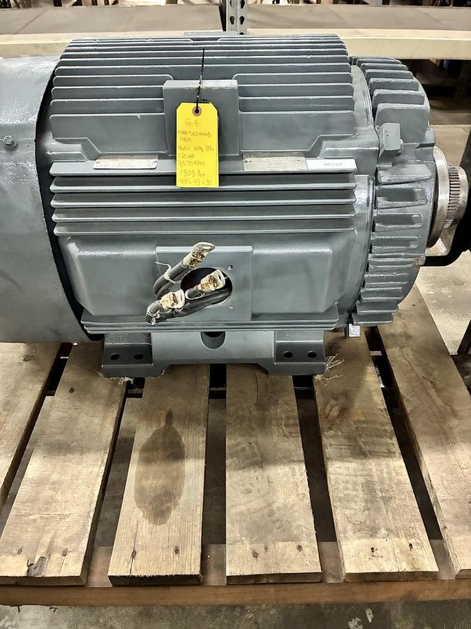 Used GE,5KS444BS110A,ENERGY SAVER MOTOR 125HP 3575RPM 460V 3PH 444TS