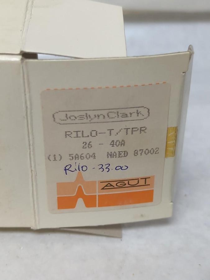 JOSLYN CLARK/AGUT,5A604,CONTACTOR RILO-33 T/TPR 26-40A NOS