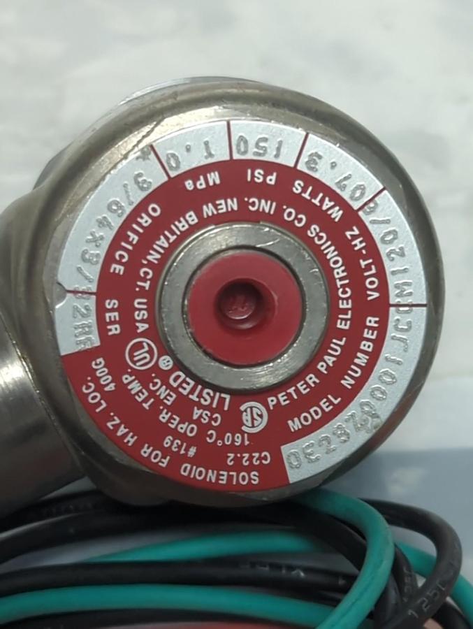 PETER PAUL,OE23Z0001JCCM,SOLENOID VALVE 150PSI 7.3W 120/60V NOS