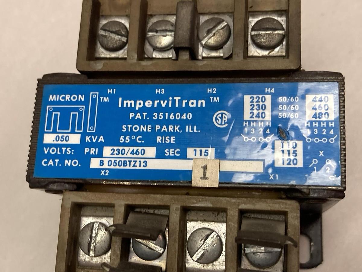 Used Micron ImpreviTRAN,3516040,Transformer 230/460V 0.050kVA