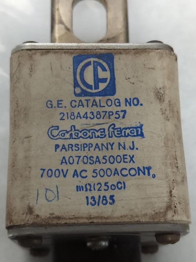 Used FERRAZ,A070SA500EX,FUSE 700V AV PRE-OWNED