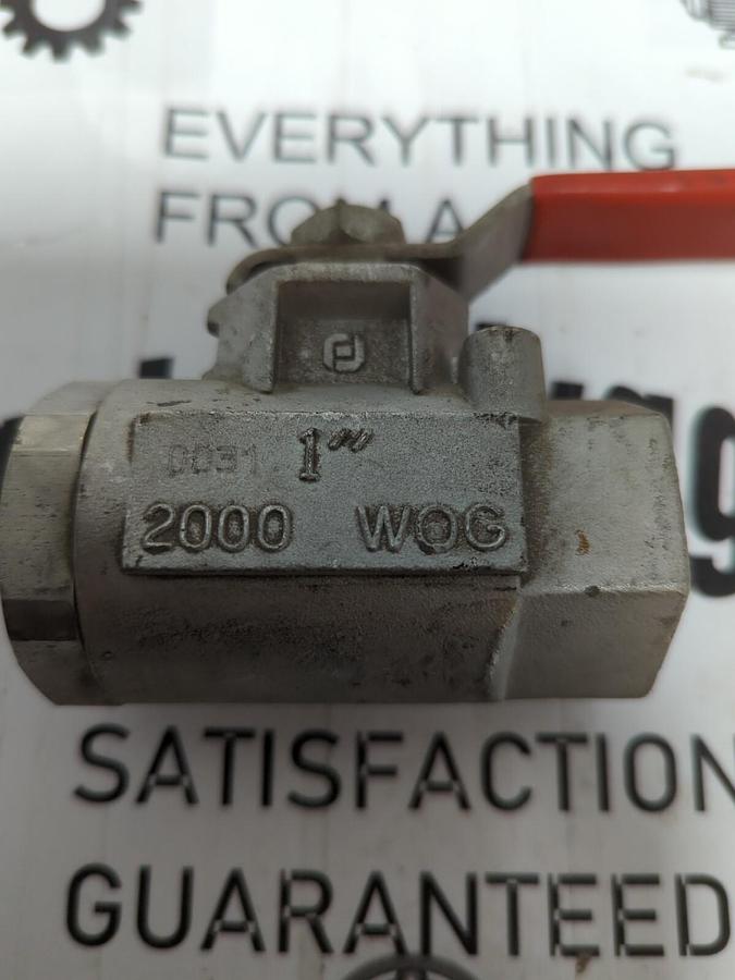 WATTS,CF8M,SIZE  1 INCH BALL VALVE 2000WOG NOS