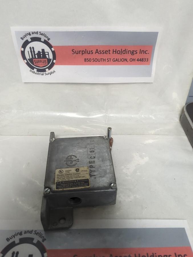 Used CJ ANDERSON,C 81,ELEVATOR ELECTRIC CONTACT PRE-OWNED