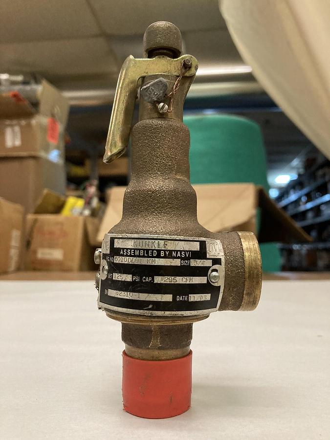 Used Kunkle,6010DD01-KM,Pressure Relief Valve Set 125  3/4 Size