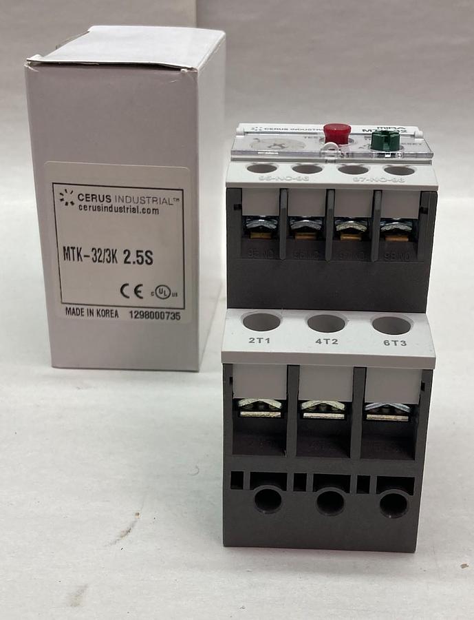 Cerus Industrial,MTK-32/3K 2.5S,Thermal Overload Relay 600Vac 10A