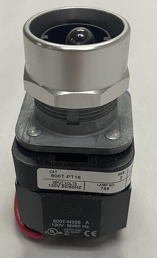 Allen-Bradley,800T-PT16,Push To Test Pilot Light NOS