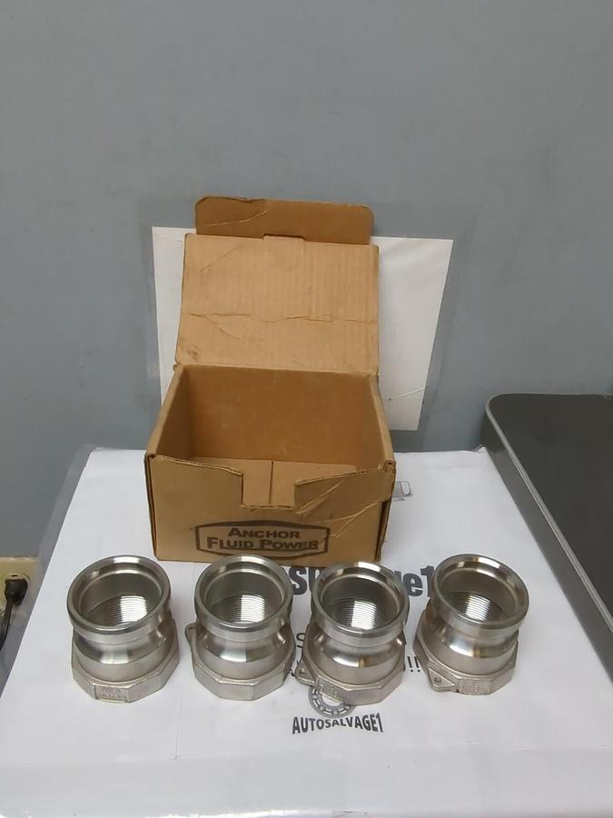 DIXON ANDREWS,200-A, 2 INCH CAM & GROOVE COUPLING ADAPTERS BOX OF 4 NOS