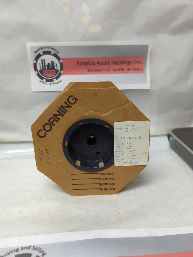 CORNING,STYLE SMA07,RESISTOR 47KΩ 5% ROLL OF 1000 PCS NOS
