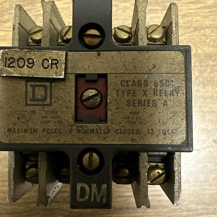 Used Square D,X0 80,Series A Relay
