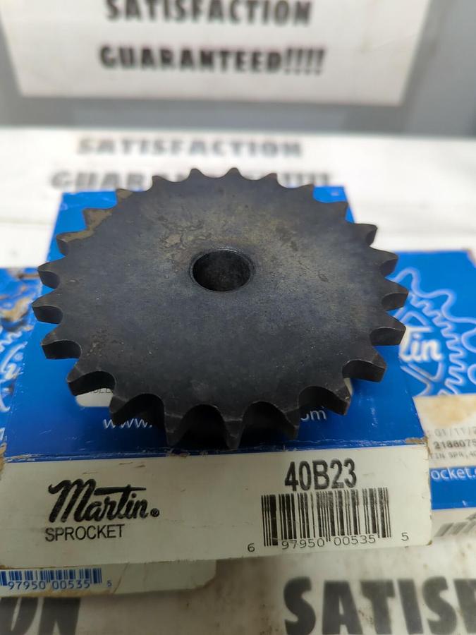MARTIN,40B23,5/8 INCH BORE 23 TEETH #40 CHAIN SPROCKET LOT OF 3 NOS