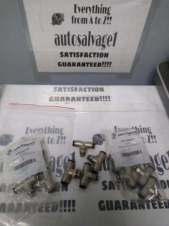 JUPITER PNEUMATICS,2555708965JP,SWIVEL MALE BRANCH TEE 6MMX1/4 IN LOT OF 14