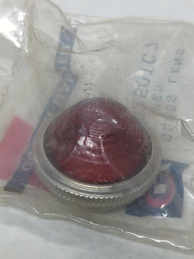 CUTLER-HAMMER,10250TC7,RED GLASS LENS NLOT OF 3 NEW