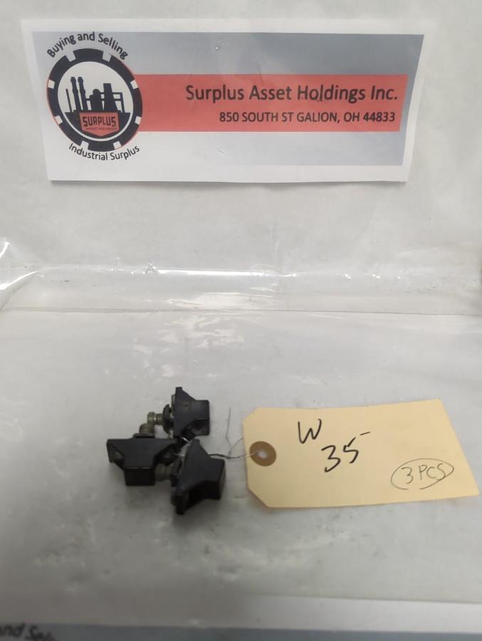 Used ALLEN BRADLEY,W35,THERMAL OVERLOAD HEATER ELEMENT LOT OF 3 PRE-OWNED