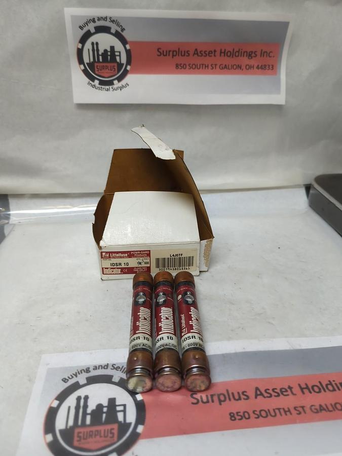 LITTELFUSE,IDSR-10,POWR-GARD 10 AMP FUSES BOX OF 3 NOS
