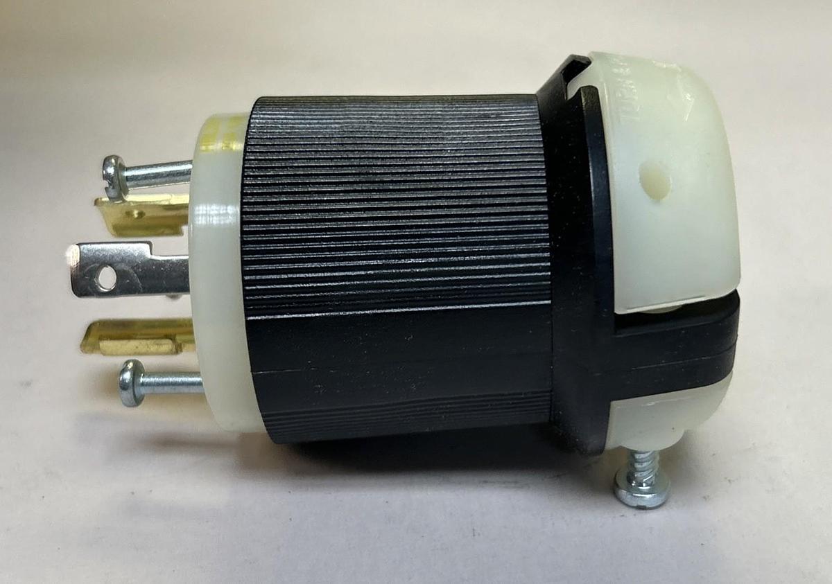 HUBBELL,HBL2311,TWIST LOCK PLUG 20A 125V 2P NOS