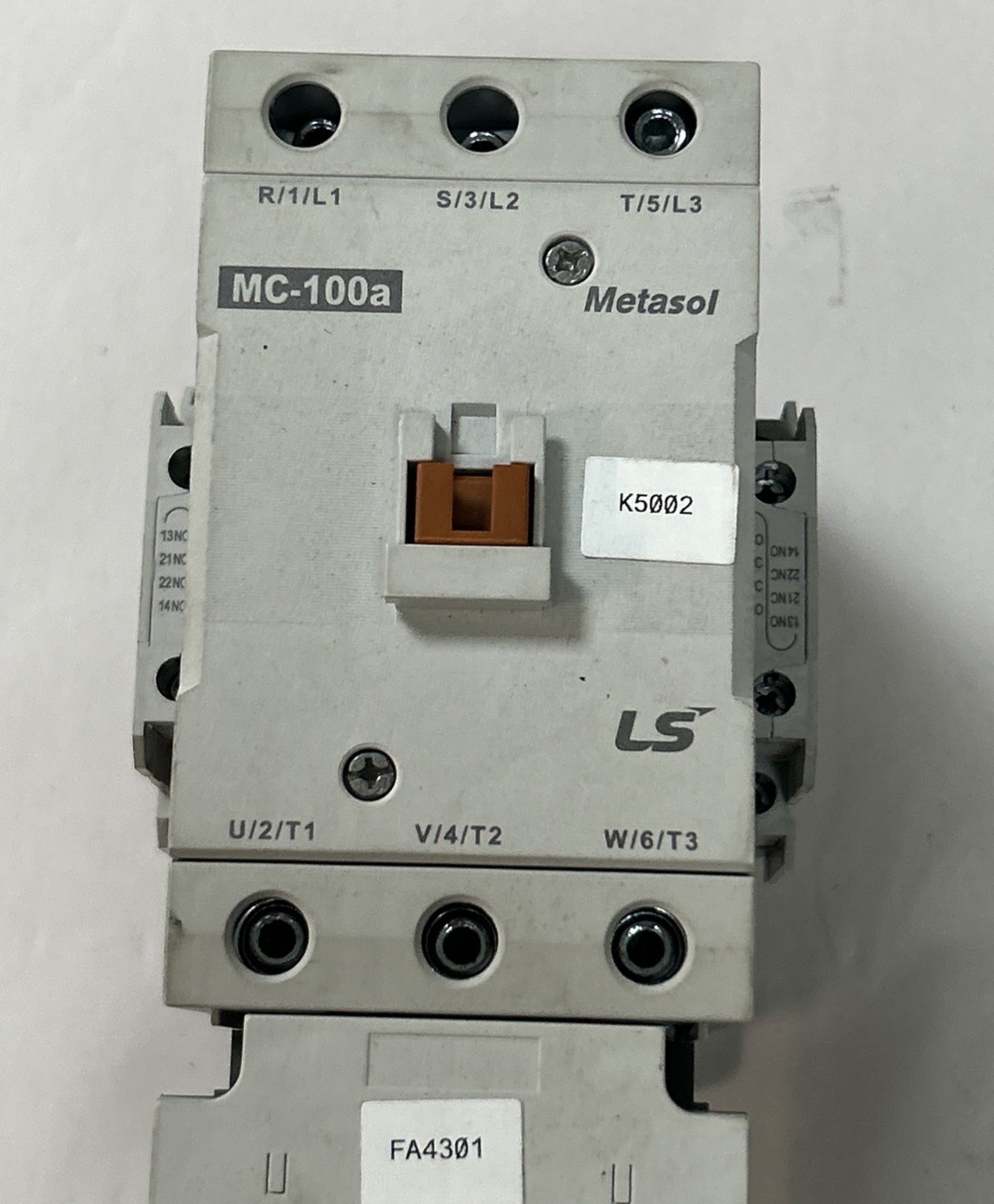 Used LS,MC-100A,CONTACTOR W/ MT-95 OVERLOAD RELAY