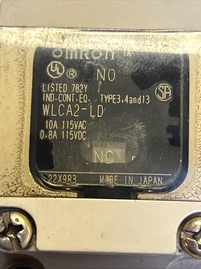 Used OMRON,WLCA2-LD,LIMIT SWITCH LOT OF 6