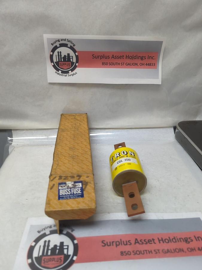 COOPER BUSSMANN,CGL-350,BUSS 350 AMP FUSE NOS