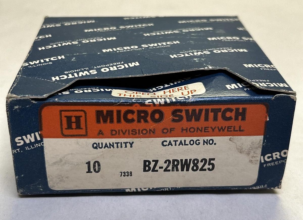 HONEYWELL MICROSWITCH,BZ-2RW825,LIMIT SWITCH LOT OF 10 NEW