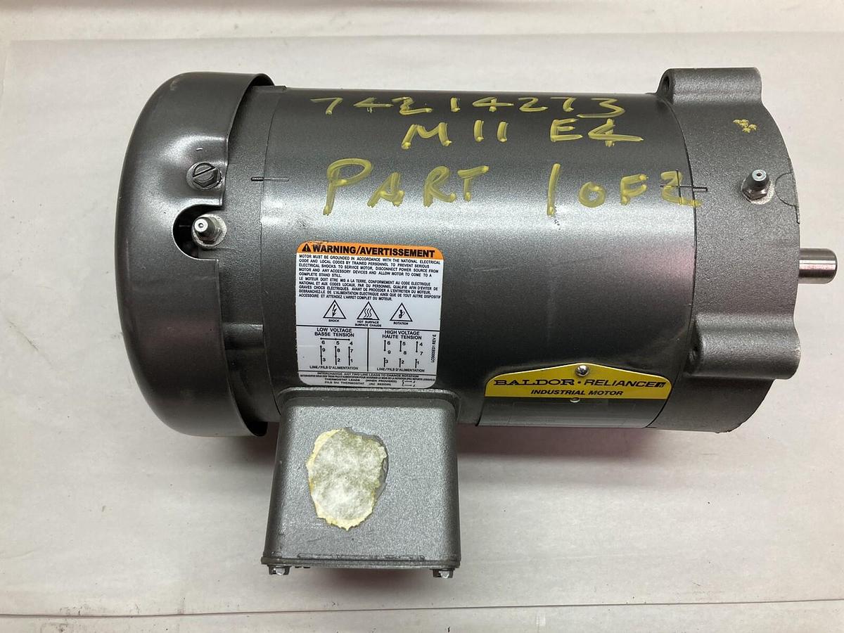 Baldor,34J597-5626G1,3-Phase Industrial Motor 0.33 Hp 208-230/460V