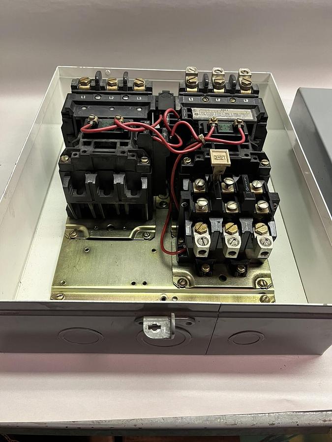 Used ALLEN BRADLEY,505-COA,SIZE 2 REVERSING STARTER 2230-240V COIL 505-CAA