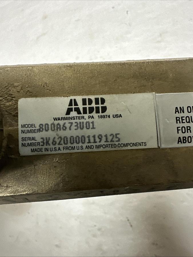 Used ABB,800A673V01,Flow Rate Indicator RatoSight