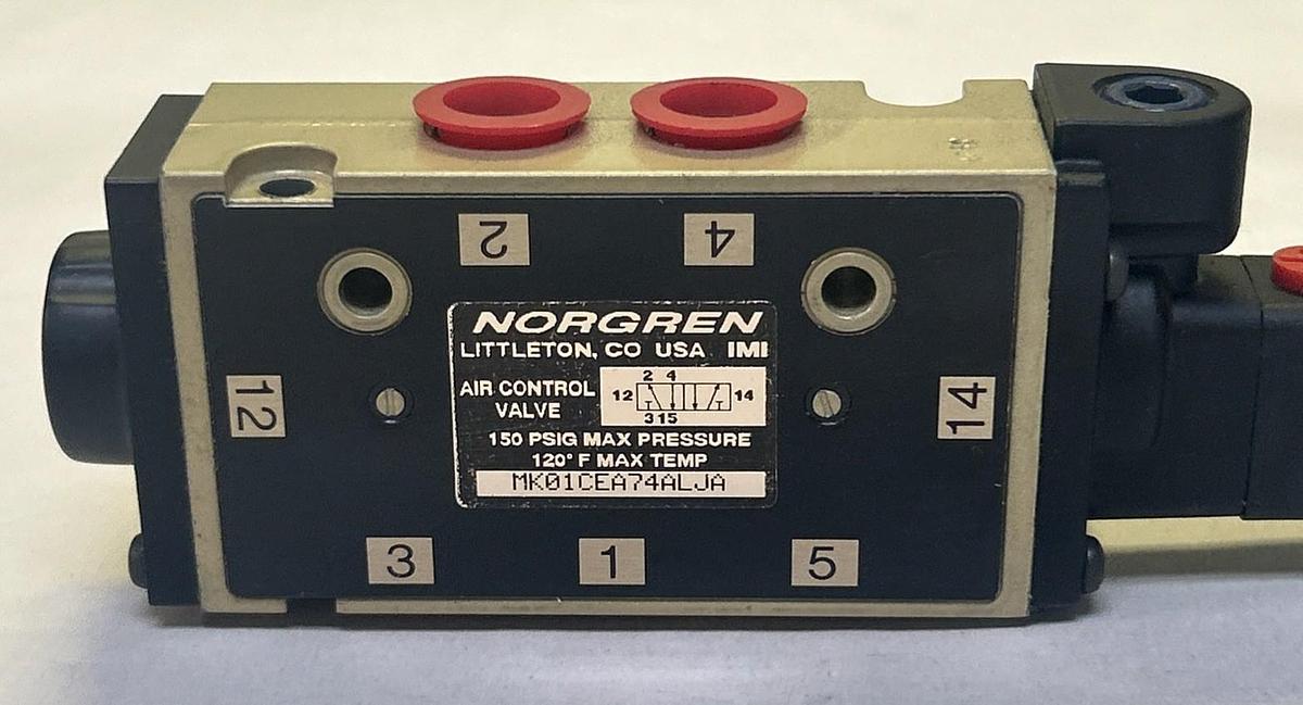 Used NORGREN,MK01CEA74ALJA,AIR VALVE 150 PSIG