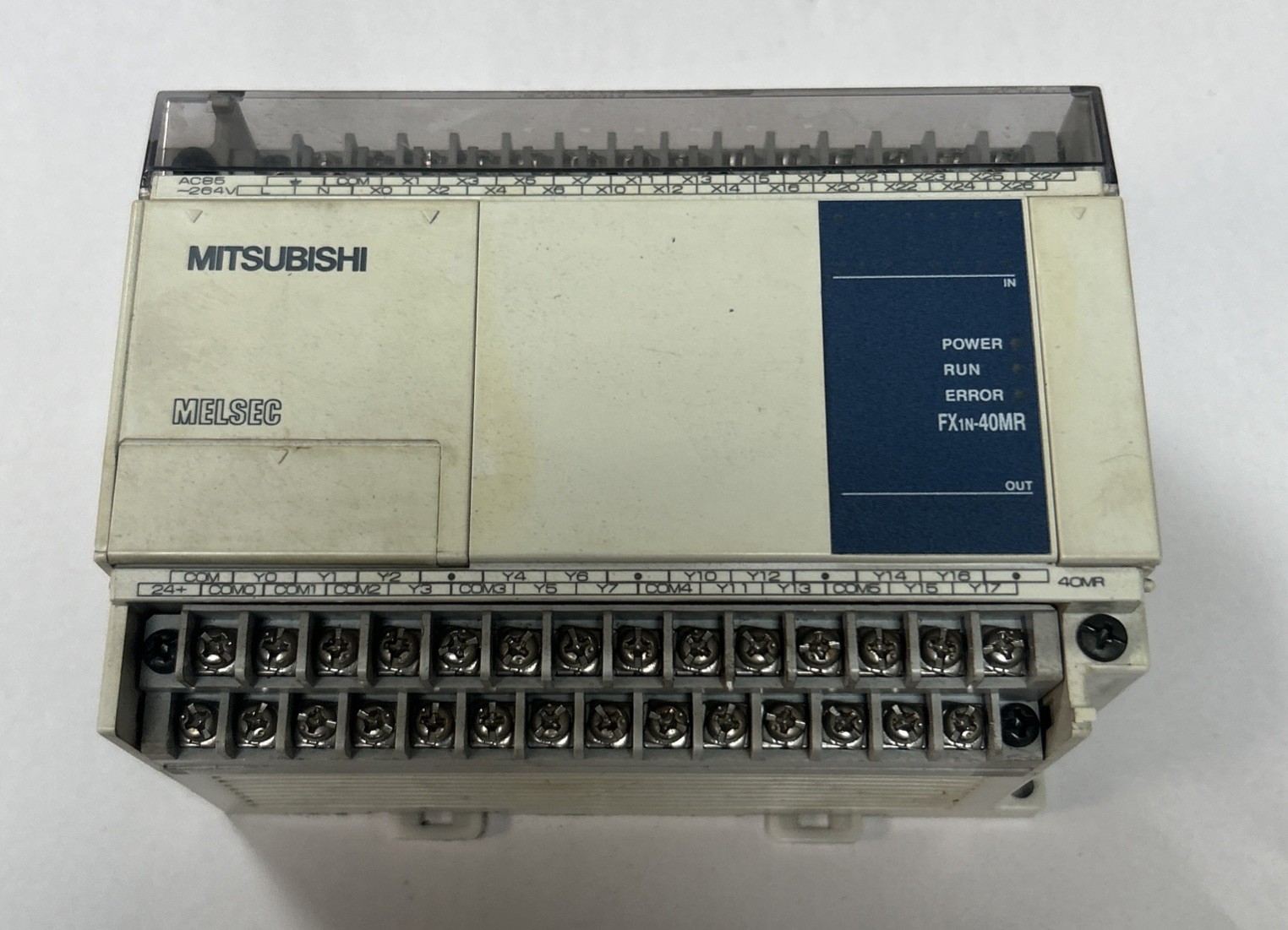 Used MITSUBISHI,FX1N-40MR,PROGRAMMABLE CONTROLLER