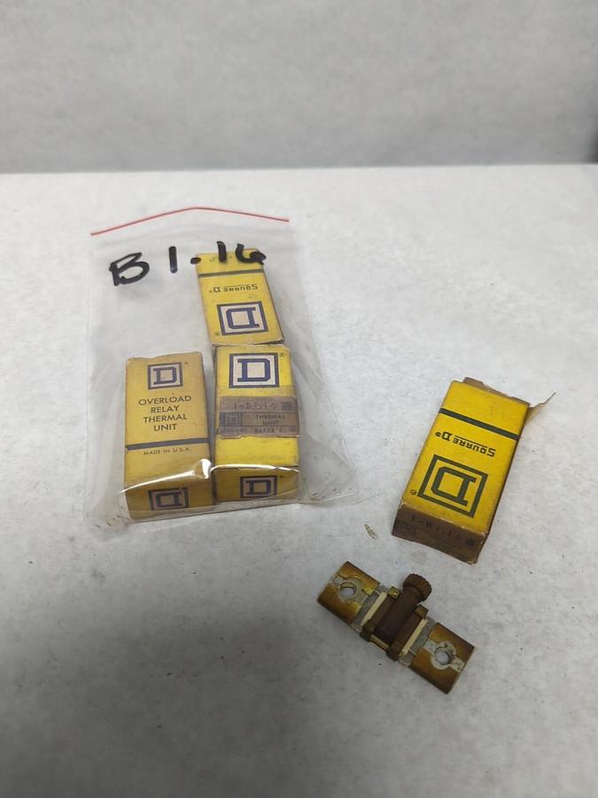 SQUARE D,B1.16,THERMAL OVERLOAD HEATER ELEMENT LOT OF 4 NOS