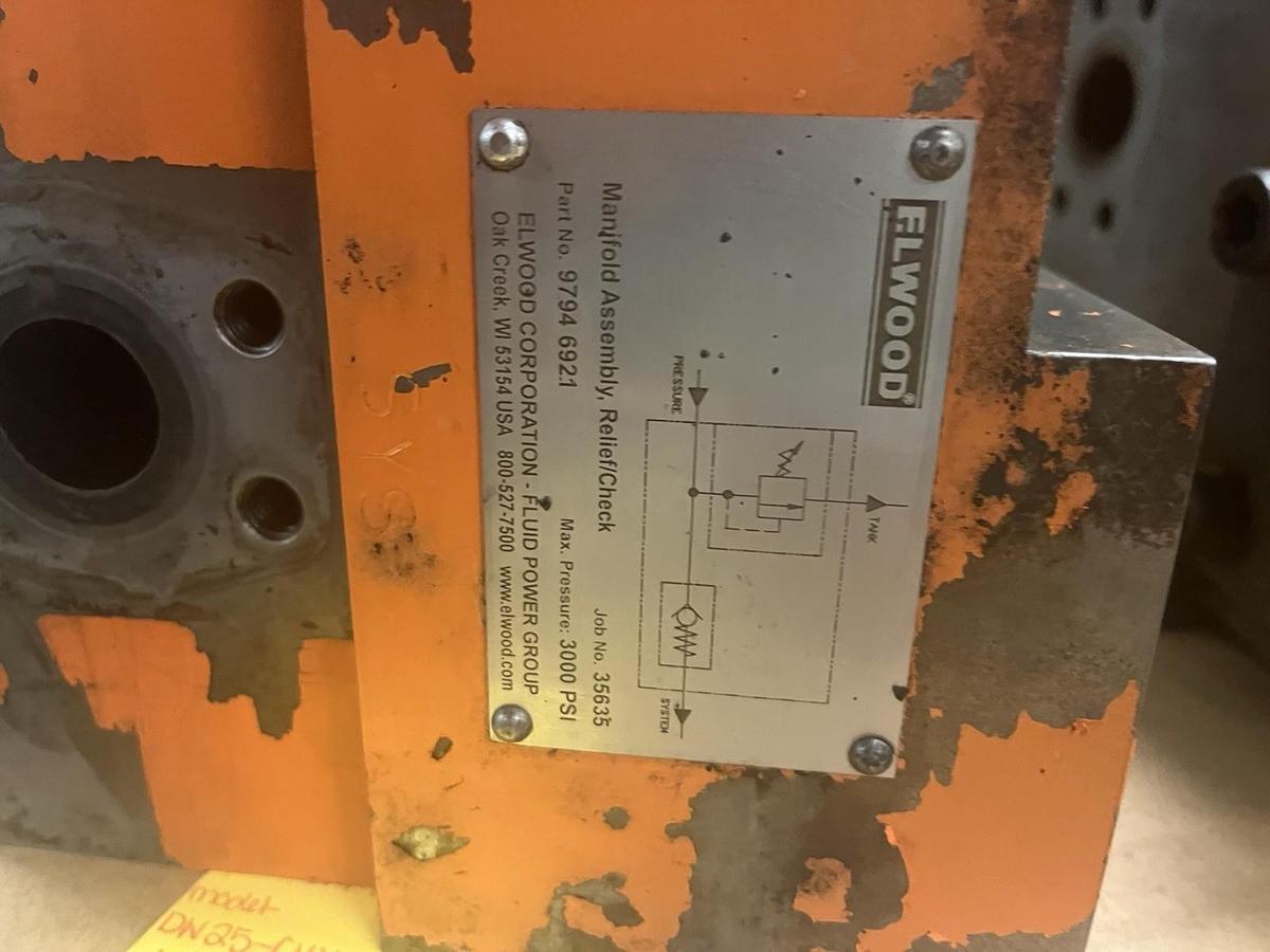 Used ELWOOD,DN-25-CVH-L-41-C09-4M,HYDRAULIC CHECK VALVE
