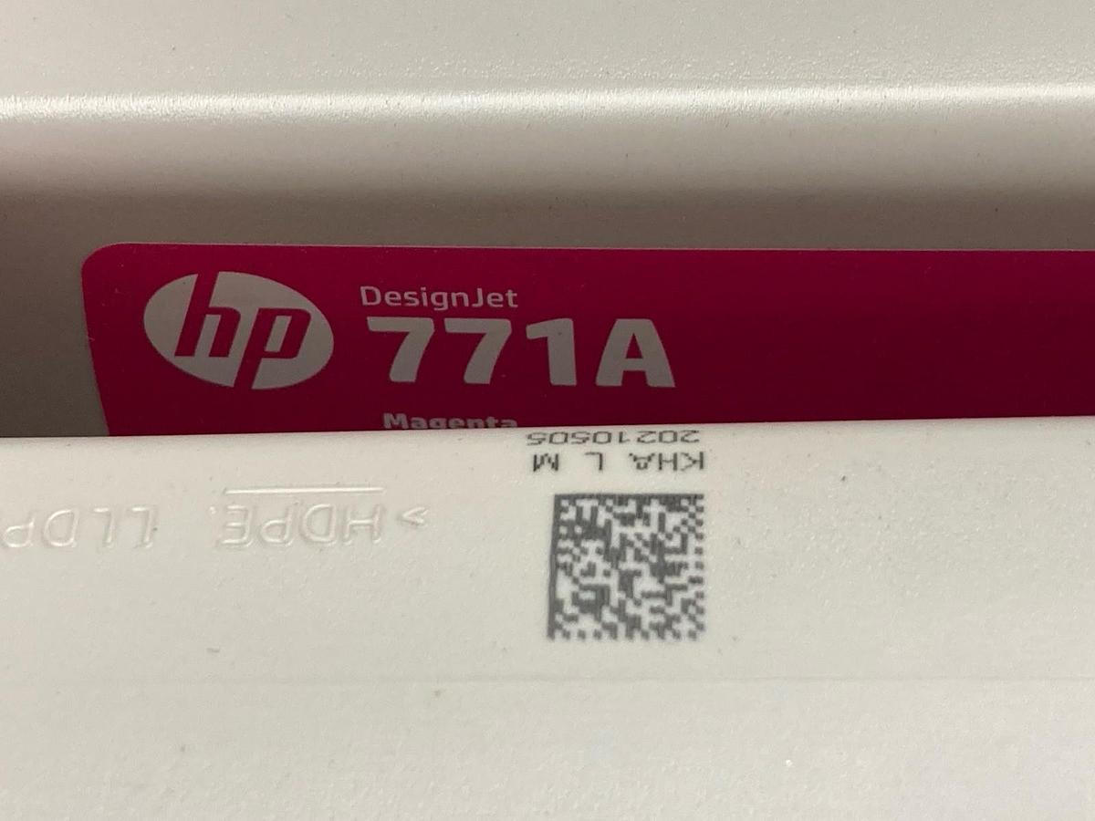 Used Hewlett Packard,B6Y41A,Magenta Ink Cartridge Tripack 775ML - REFILLED