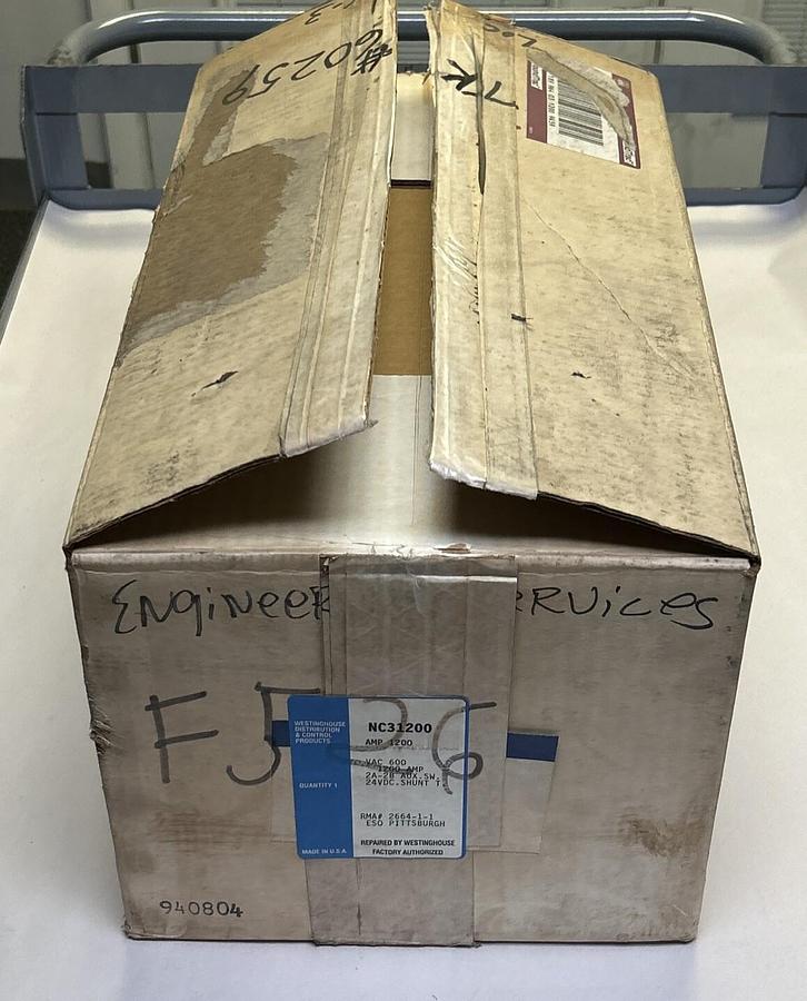 Used WESTINGHOUSE,NC31200,CIRCUIT BREAKER 1200A 600V 3P REFURBISHED