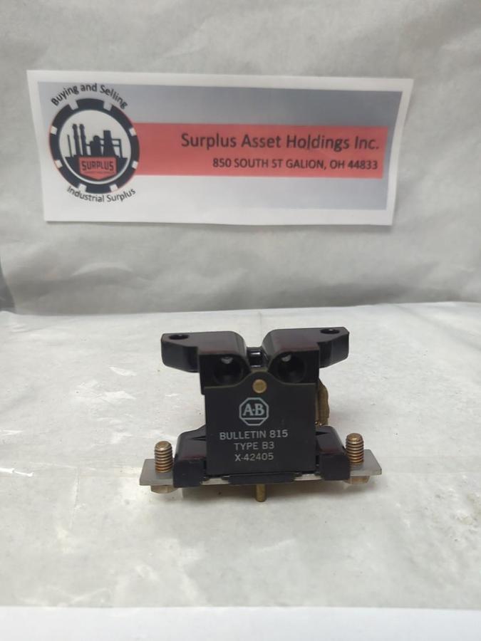 ALLEN BRADLEY,X-42405,OVERLOAD RELAY TYPE B3 MISSING BOX NOS