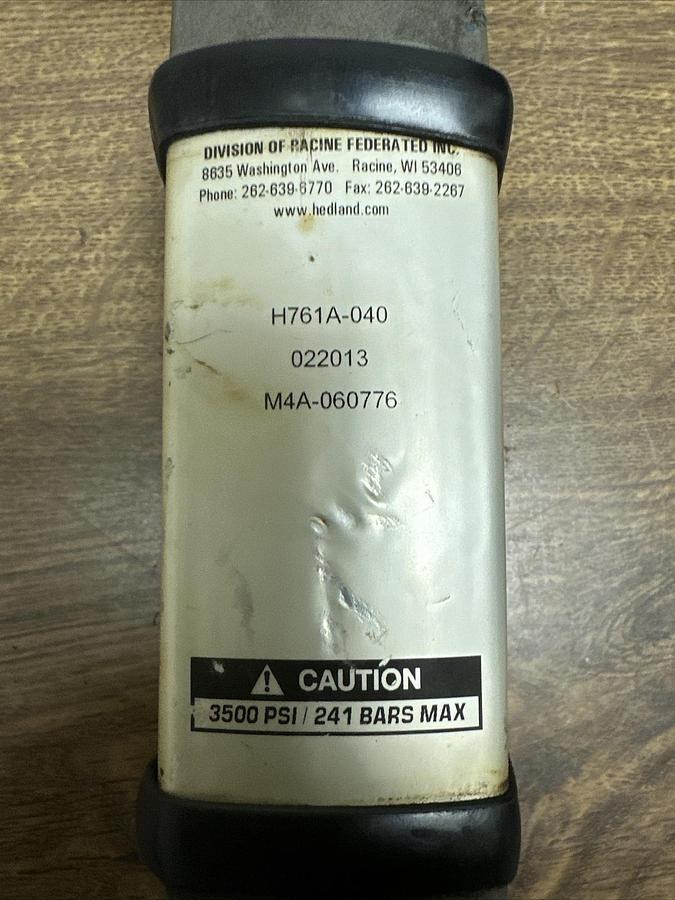 Used Hedland,H761A-040,Flowmeter W/Vickers C2820 Check Valve