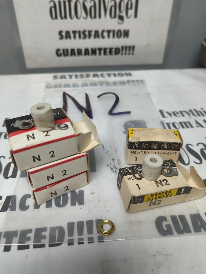 ALLEN BRADLEY,N2,OVERLOAD PROTECTION HEATER ELEMENTS  STYLE N LOT OF 5 NOS