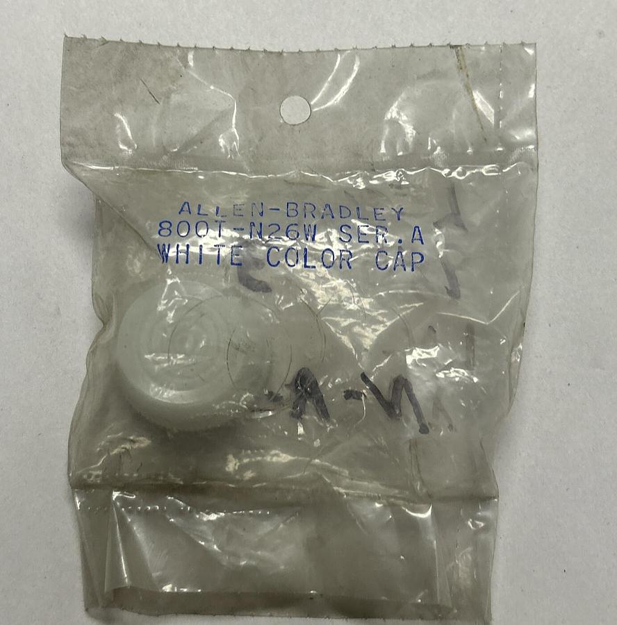 Used ALLEN BRADLEY,800T-N26W,WHITE CAP NEW